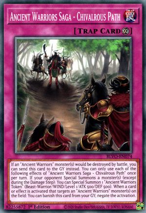 Ancient Warriors Saga - Chivalrous Path (BLVO-EN074) - Blazing Vortex 1st Edition-1