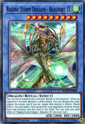 Raging Storm Dragon - Beaufort IX (BLVO-EN082) - Blazing Vortex 1st Edition-1