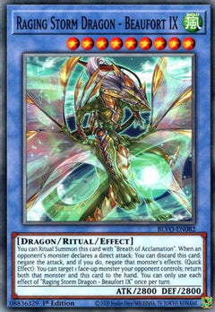 Raging Storm Dragon - Beaufort IX (BLVO-EN082) - Blazing Vortex 1st Edition-1