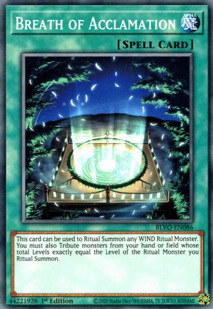 Breath of Acclamation (BLVO-EN086) - Blazing Vortex 1st Edition-1