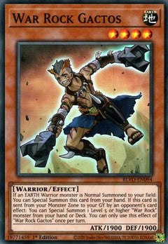 War Rock Gactos (BLVO-EN094) - Blazing Vortex 1st Edition-1