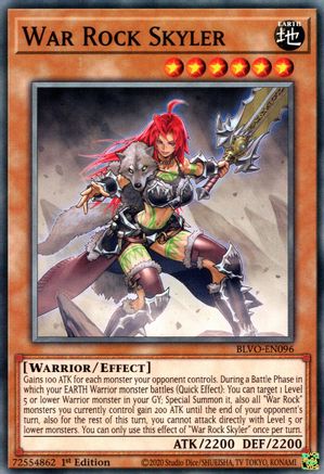 War Rock Skyler (BLVO-EN096) - Blazing Vortex 1st Edition-1