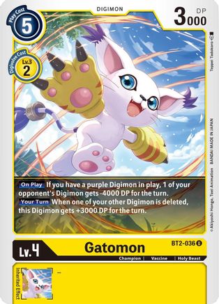 Gatomon - BT2-036 (BT2-036) - Release Special Booster 1.5-1