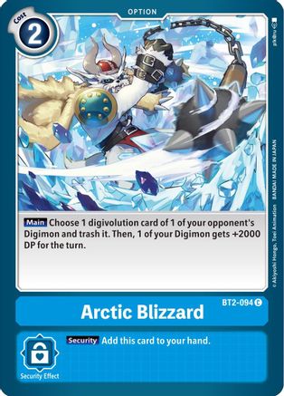Arctic Blizzard (BT2-094) - Release Special Booster 1.5-1