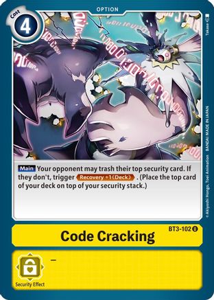 Code Cracking (BT3-102) - Release Special Booster 1.5-1