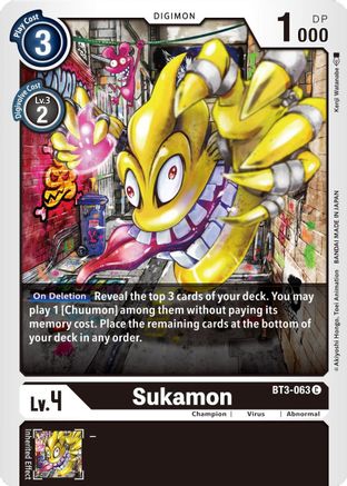 Sukamon (BT3-063) - Release Special Booster 1.5-1