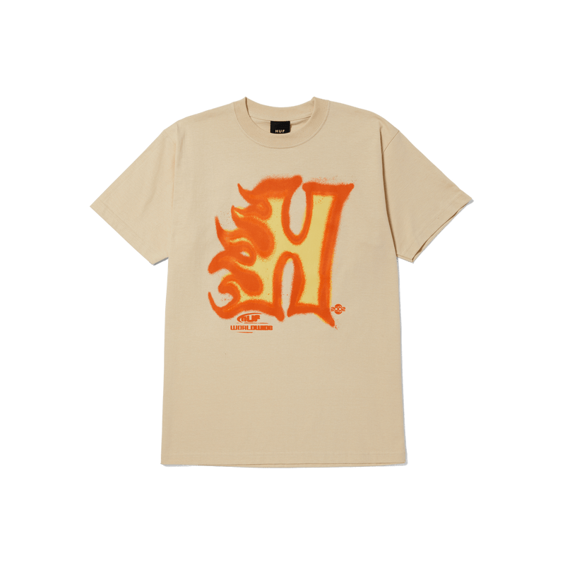 HUF 'Heat Wave' Tee - Wheat-1