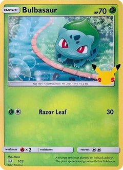 Bulbasaur - 1/25 1/25 - McDonalds 25th Anniversary Promos-1