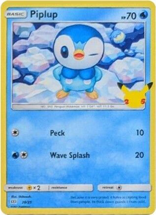 Piplup - 20/25 20/25 - McDonalds 25th Anniversary Promos-1
