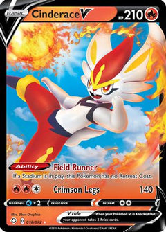 Cinderace V 18/72 - Shining Fates Holofoil-1