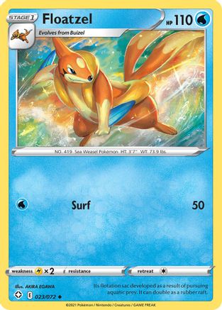 Floatzel 23/72 - Shining Fates Reverse Holofoil-1