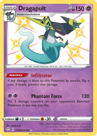 Dragapult SV062/122 - Shining Fates Shiny Vault Holofoil-1