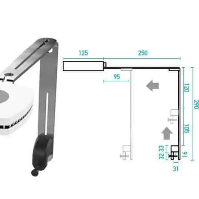 Aqua Illumination Prime Tank mount Black-1