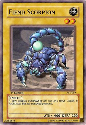 Fiend Scorpion (AST-059) - Ancient Sanctuary 1st Edition-1