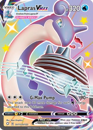 Lapras VMAX SV111/122 - Shining Fates Shiny Vault Holofoil-1