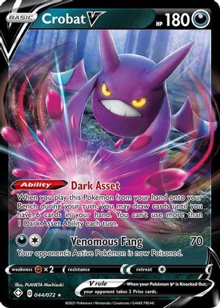 Crobat V 44/72 - Shining Fates Holofoil-1