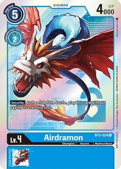 Airdramon (Box Topper) (BT3-024) - Release Special Booster 1.5 Foil-1