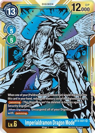 Imperialdramon Dragon Mode (Alternate Art) (BT3-031) - Release Special Booster 1.5 Foil-1