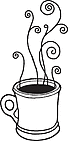 Frog's Whiskers Ink Stamp - Coffee Time-1