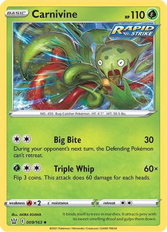 Carnivine 9/163 - SWSH05 Battle Styles Reverse Holofoil-1