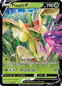 Flapple V 18/163 - SWSH05 Battle Styles Holofoil-1