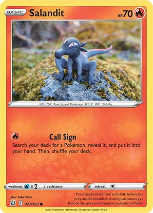 Salandit 27/163 - SWSH05 Battle Styles-1