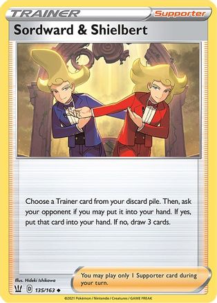 Sordward & Shielbert 135/163 - SWSH05 Battle Styles-1