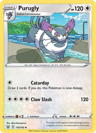 Purugly 116/163 - SWSH05 Battle Styles-1