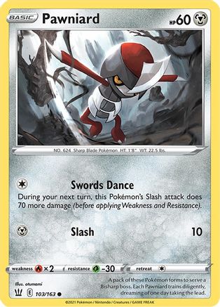 Pawniard 103/163 - SWSH05 Battle Styles-1