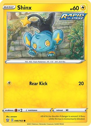 Shinx 46/163 - SWSH05 Battle Styles Reverse Holofoil-1