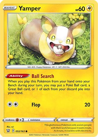 Yamper 52/163 - SWSH05 Battle Styles-1