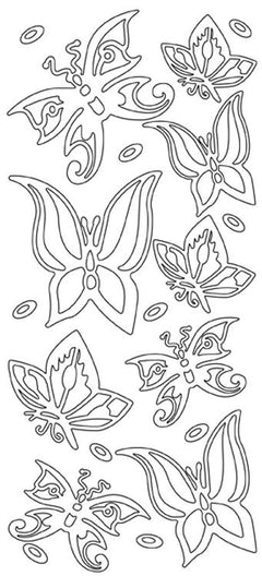 Peel-Off Stickers - Various Butterflies-1