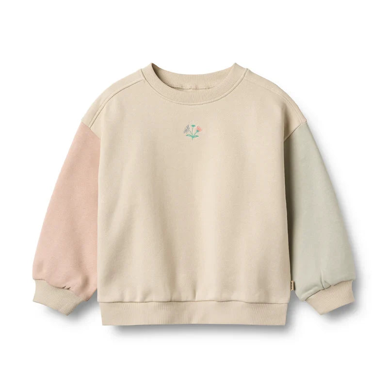 Sweatshirt Embroidery Elliot | Off White | Wheat Kids-1