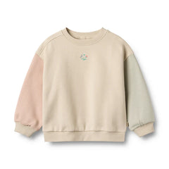 Sweatshirt Embroidery Elliot | Off White | Wheat Kids-1