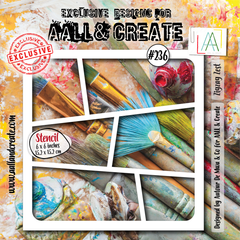 AALL and Create - 6"x6" Stencil - Zigzag Zest-1