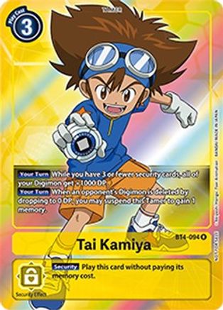 Tai Kamiya (Box Topper) (BT4-094) - Great Legend Foil-1