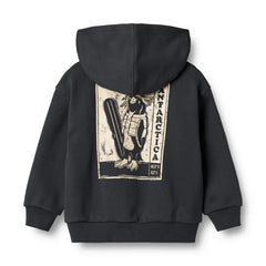 Sweatshirt Zip Francis | Navy | Wheat Kids-2