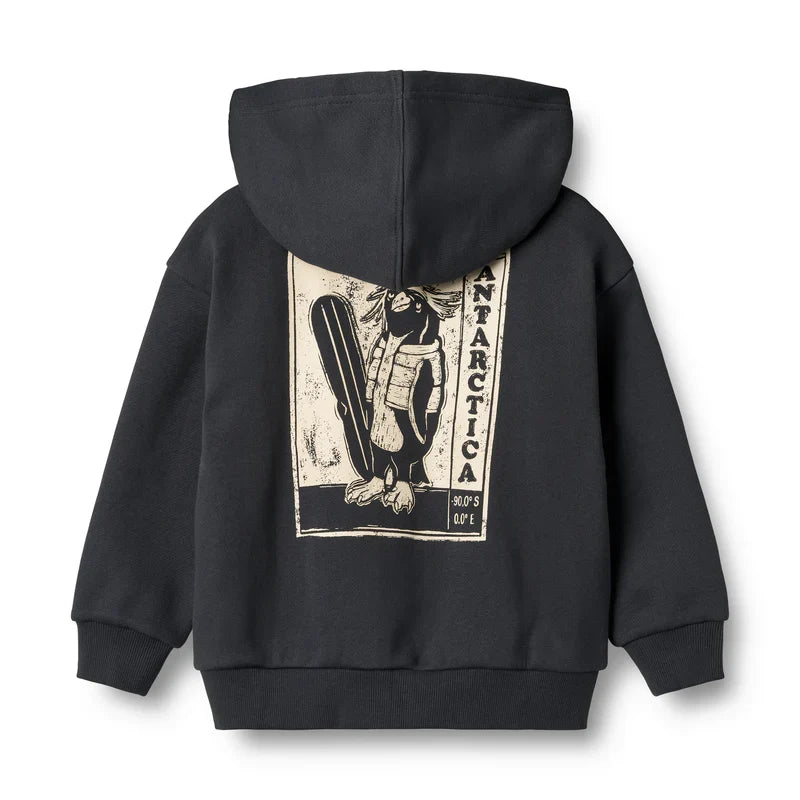 Sweatshirt Zip Francis | Navy | Wheat Kids-2