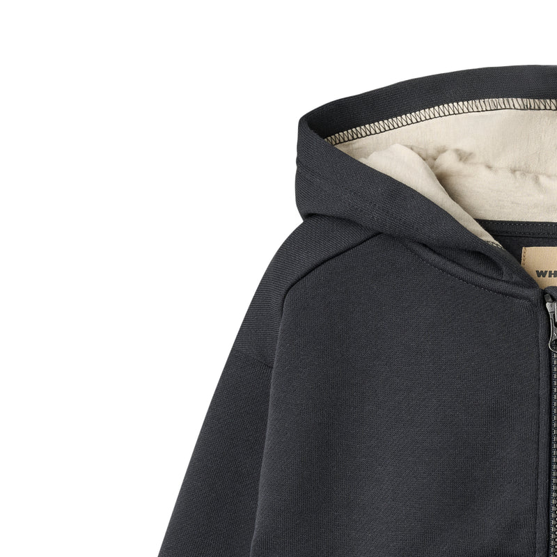 Sweatshirt Zip Francis | Navy | Wheat Kids-3
