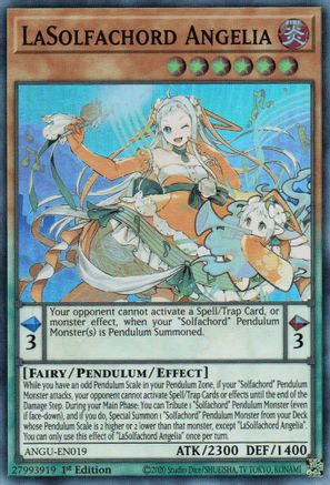 LaSolfachord Angelia (ANGU-EN019) - Ancient Guardians 1st Edition-1
