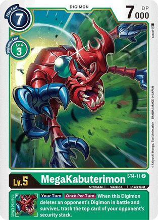 MegaKabuterimon (ST4-11) - Starter Deck 04: Giga Green-1