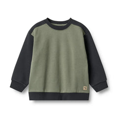 Sweatshirt Block Ellis | Navy | Wheat Kids-1
