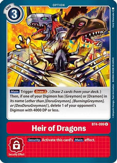 Heir of Dragons (BT4-099) - Great Legend-1