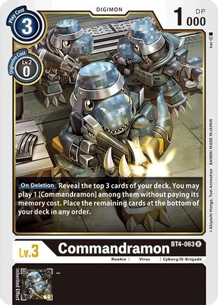 Commandramon (BT4-063) - Great Legend-1