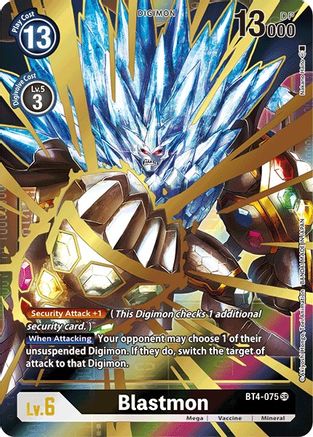 Blastmon (Alternate Art) (BT4-075) - Great Legend Foil-1