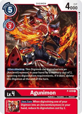 Agunimon - P-029 (P-029) - Digimon Promotion Cards-1
