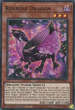Roxrose Dragon (LIOV-EN009) - Lightning Overdrive 1st Edition-1