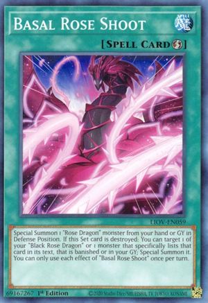 Basal Rose Shoot (LIOV-EN059) - Lightning Overdrive 1st Edition-1