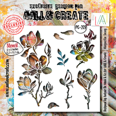 AALL and Create - 6"x6" Stencil - Magnolia Sway-1