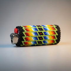 Black Beaded Lighter Case-4